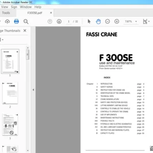 Fassi Crane F 300SE Use & Maintenance Manual - PDF DOWNLOAD