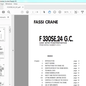 Fassi Crane F 300SE.24 G.C Use & Maintenance Manual - PDF DOWNLOAD