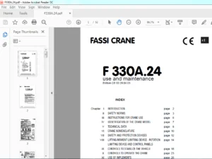 Fassi Crane F 330A.24 Use & Maintenance Manual - PDF DOWNLOAD