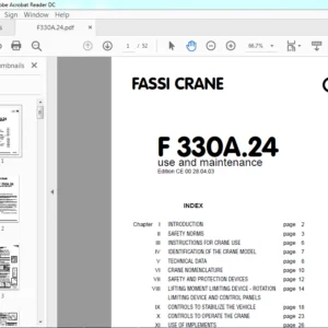 Fassi Crane F 330A.24 Use & Maintenance Manual - PDF DOWNLOAD