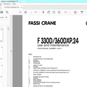 Fassi Crane F 330D 360DXP.24 Use and Maintenance Manual - PDF DOWNLOAD
