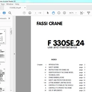 Fassi Crane F 330SE.24 Use & Maintenance Manual - PDF DOWNLOAD