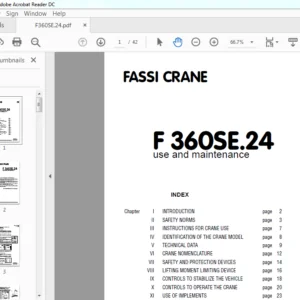 Fassi Crane F 360SE.24 Use & Maintenance Manual - PDF DOWNLOAD