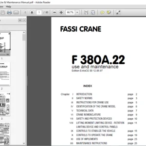 Fassi Crane F 380A.22 Use & Maintenance Manual - PDF DOWNLOAD