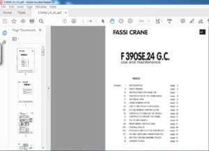 Fassi Crane F 390SE.24 G.C Use and Maintenance Manual - PDF DOWNLOAD