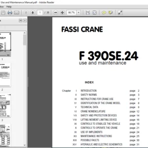Fassi Crane F 390SE.24 Use and Maintenance Manual - PDF DOWNLOAD