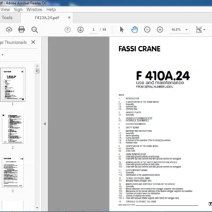 Fassi Crane F 410A.24 Use and Maintenance Manual - PDF DOWNLOAD