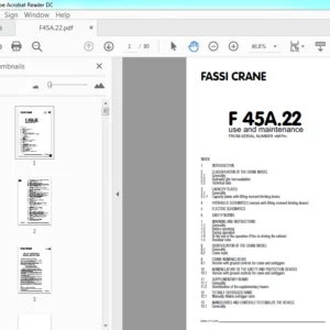 Fassi Crane F 45A.22 Use and Maintenance Manual (6676) - PDF Download