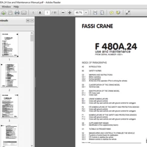 Fassi Crane F 480A.24 Use and Maintenance Manual - PDF DOWNLOAD