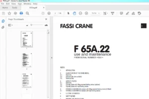 Fassi Crane F 65A.22 use and Maintenance Manual (5001) - PDF Download