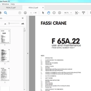 Fassi Crane F 65A.22 use and maintenance Manual (5001) - PDF Download