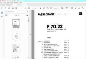 Fassi Crane F 70.22 Use & Maintenance Manual - PDF Download