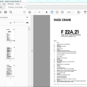 Fassi Crane F 22A.21 Use and Maintenance (SN:2001) - PDF Download