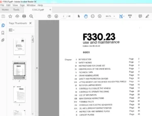 Fassi Crane F330.23 Use & Maintenance Manual - PDF DOWNLOAD