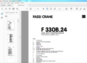 Fassi Crane F330B.24 Use & Maintenance Manual - PDF DOWNLOAD