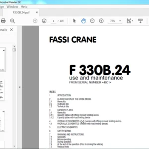 Fassi Crane F330B.24 Use & Maintenance Manual - PDF DOWNLOAD