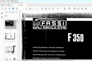Fassi GRU IDRAULICHE F 350 Operator's Manual - PDF DOWNLOAD