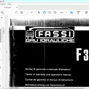 Fassi GRU IDRAULICHE F 350 Operator's Manual - PDF DOWNLOAD