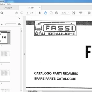 Fassi GRU IDRAULICHE F145 Spare Parts Catalog Manual - PDF DOWNLOAD