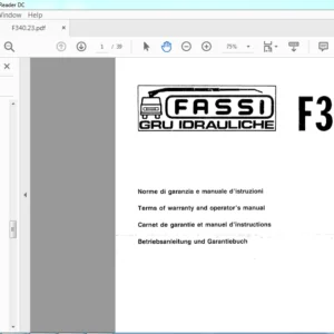 Fassi GRU IDRAULICHE F340 Operator's Manual - PDF DOWNLOAD