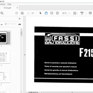 Fassi Gru Idrauliche F 215 Operator's Manual - PDF DOWNLOAD