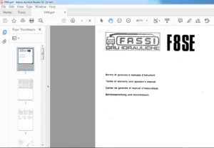 Fassi Gru Idrauliche F8SE Operator's Manual - PDF DOWNLOAD