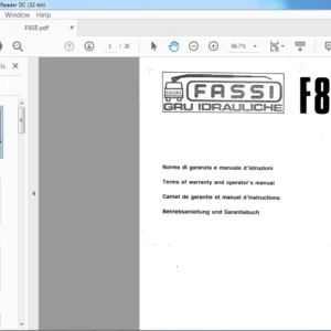 Fassi Gru Idrauliche F8SE Operator's Manual - PDF DOWNLOAD