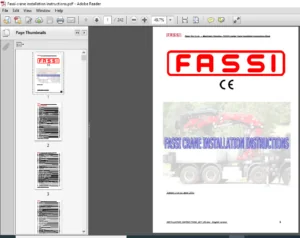 Fassi crane installation instructions Manual - PDF DOWNLOAD