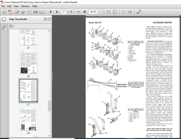 Force Outboard 35 Hp Factory Service Repair Manual - PDF DOWNLOAD ...