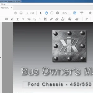 Ford Chassis 450 550 Series Bus Owner's Manual - PDF DOWNLOAD