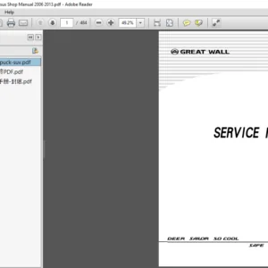Great Wall Safe Sing Pegasus Shop Manual 2006-2013 - PDF DOWNLOAD