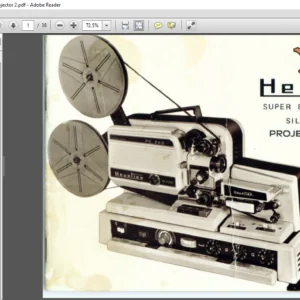 Heurtier P6-24B Super 8 Dual Silent Sound Projector Manual - PDF DOWNLOAD