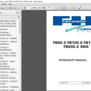 Hitachi Fiat FB90.2 FB100.2 FB110.2 FB200.2 4WS Compact Workshop Manual - PDF DOWNLOAD
