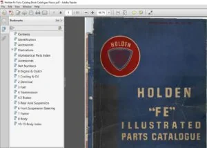 Holden Fe Illustrated Parts Catalog Manual - PDF DOWNLOAD