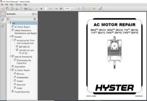 Hyster B60Z ACB230 B80Z ACB233 service manual  - PDF DOWNLOAD