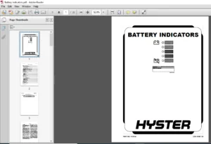 Hyster B60ZA230 W60ZA231 W65ZA229 B80ZA233 W80ZA234 service manual - PDF DOWNLOAD