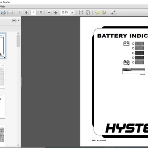 Hyster B60ZA230 W60ZA231 W65ZA229 B80ZA233 W80ZA234 service manual - PDF DOWNLOAD