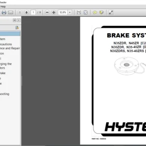 Hyster Forklift N30ZDRS, N35 40ZRSA265 N35ZDR, N45ZRC264 N30ZDR, N35 40ZRD470 service manual - PDF DOWNLOAD