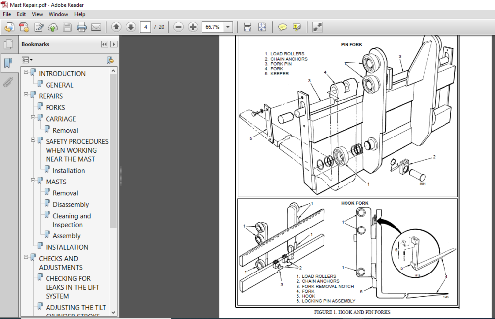 Hyster Forklift S40 50F service manual  PDF DOWNLOAD ~ HeyDownloads  Manual Downloads