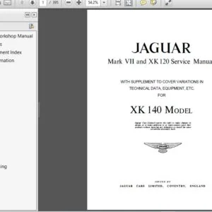 Jaguar Xk140 1954 - 1957 Factory Service Repair Manual - PDF DOWNLOAD