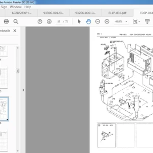 Kawasaki Wheel Loader 60ZIV 2 Operational & Service + Parts Catalog Manual