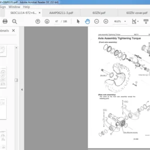 Kawasaki Wheel Loader 60ZIV Parts Catalog Manual + Workshop Manual - PDF DOWNLOAD