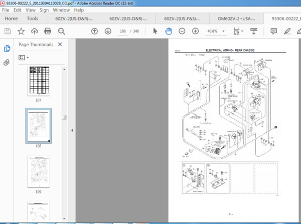 Kawasaki Wheel Loader 60ZV2 Workshop Manual + Parts Catalog Manual ...