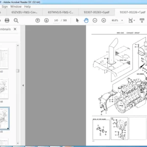 Kawasaki Wheel Loader 65ZV Circuit Diagram + Workshop Manual + Parts Catalog Manual