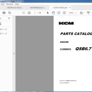Kawasaki Wheel Loader 80Z7 Service manual + Parts manual + Wiring diagrams + Troubleshooting manual - PDF DOWNLOAD
