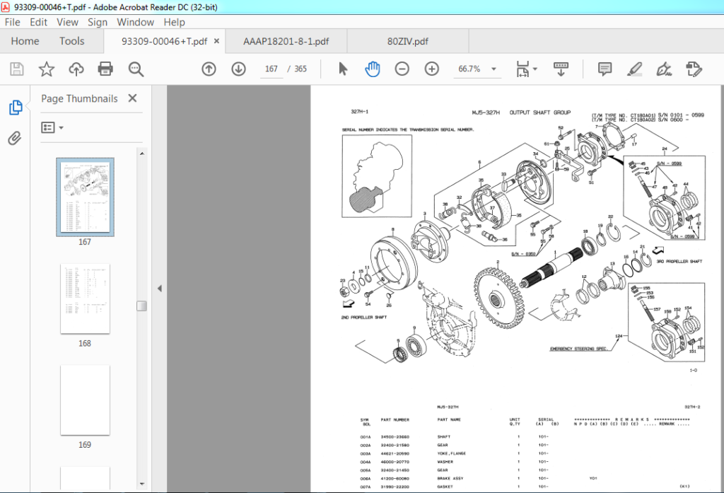 Kawasaki Wheel Loader 80ZIV Parts Catalog Manual + Workshop Manual ...