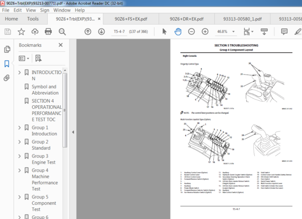 Kawasaki Wheel Loader 90Z6 Service manual + Parts manual + Wiring ...