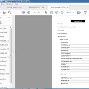 Kawasaki Wheel Loader 95Z7 Service manual + Parts manual + Wiring diagrams + Troubleshooting manual  - PDF DOWNLOAD