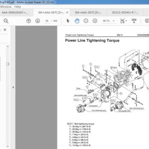Kawasaki Wheel Loader 95ZIV Parts Catalog Manual + Workshop Manual - PDF DOWNLOAD