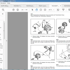 Kawasaki Wheel Loader 95ZV Circuit Diagram + Workshop Manual + Parts Catalog Manual